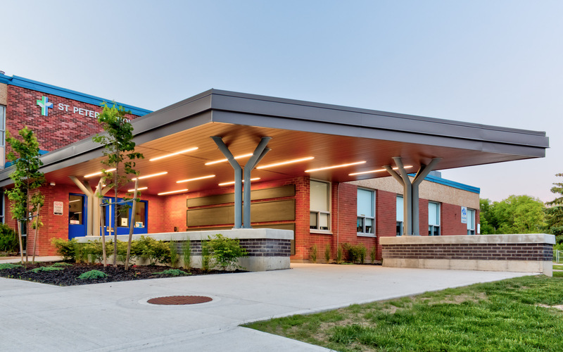 New Entrance Canopy Completed for St. Peter Elementary School 