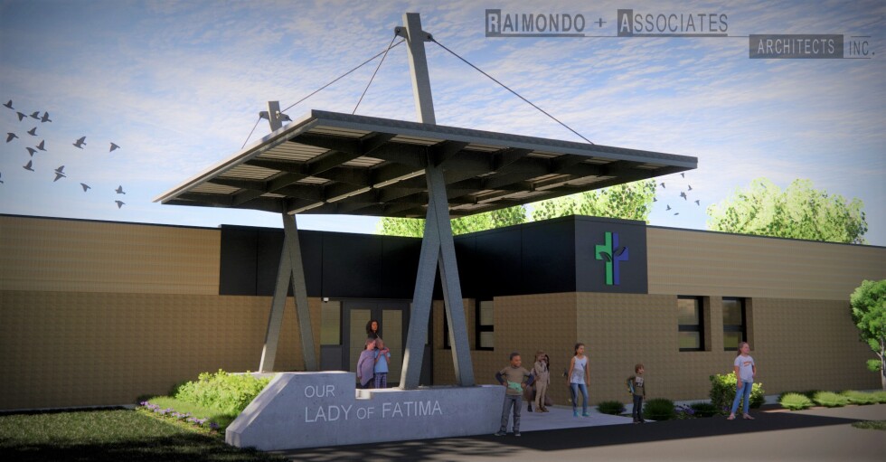 New Entrance Canopy Coming at Our Lady of Fatima Elementary School 
