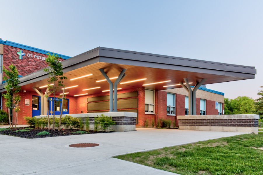 New Entrance Canopy Completed for St. Peter Elementary School 