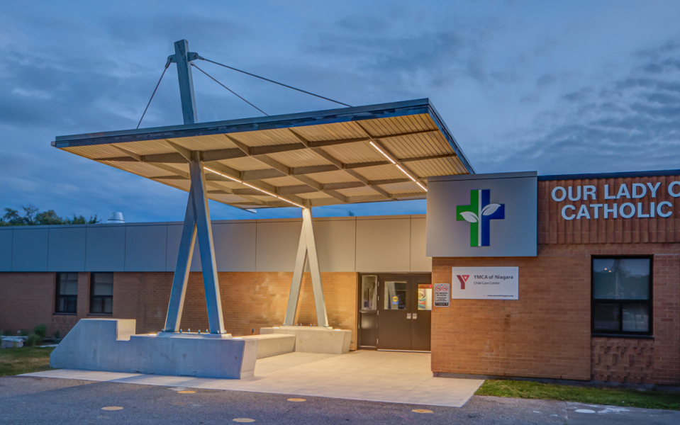 RAAI Completes New Entrance Canopy at Our Lady of Fatima School