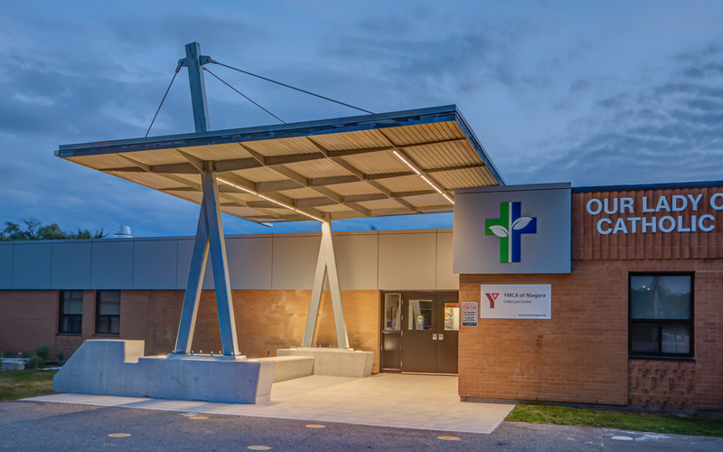 RAAI Completes New Entrance Canopy at Our Lady of Fatima School 