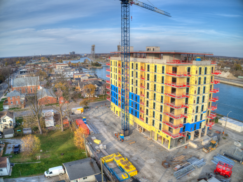 Construction on South Port Condo Tops Out