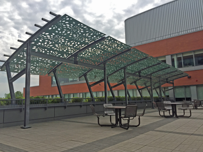 New Niagara Health System Shade Structures Sneak Peak